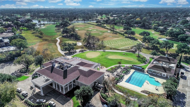 2526 Country Club Blvd, Sugar Land, TX 77478 - birds eye view of property featuring view of golf course