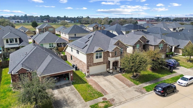 birds eye view of property featuring a residential view