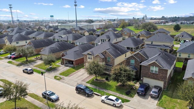 drone / aerial view featuring a residential view