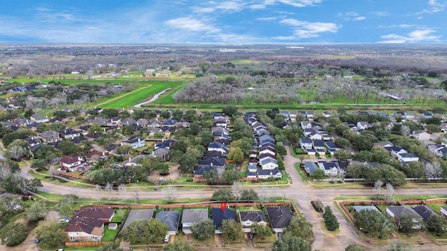 bird's eye view with a residential view