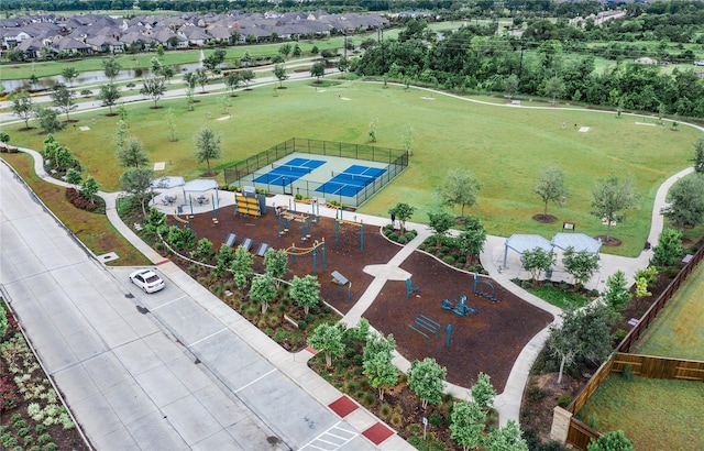 birds eye view of property featuring a residential view