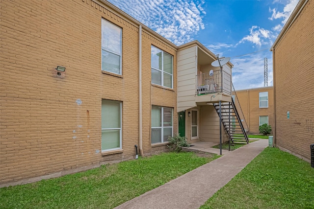 view of property with stairs