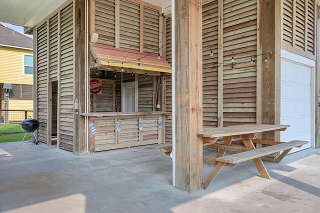 miscellaneous room with concrete flooring