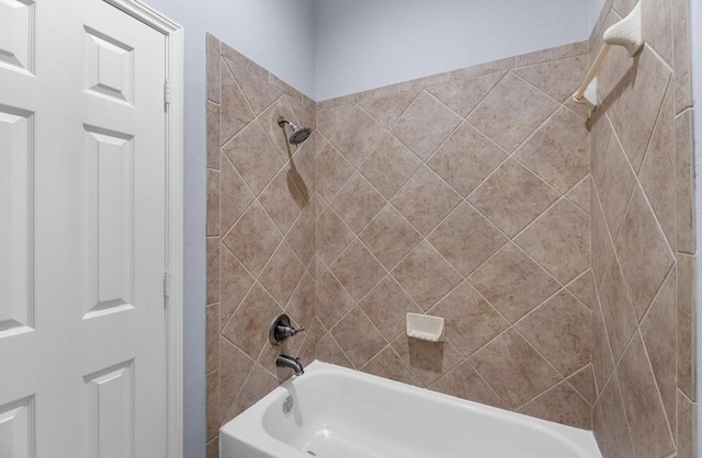 bathroom featuring bathtub / shower combination