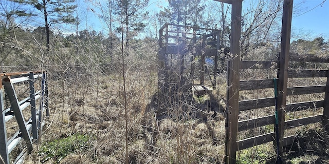 exterior space featuring fence