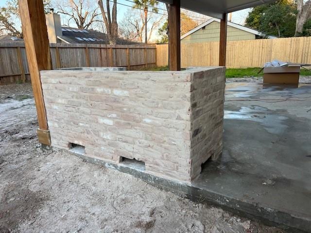 view of patio / terrace featuring a fenced backyard