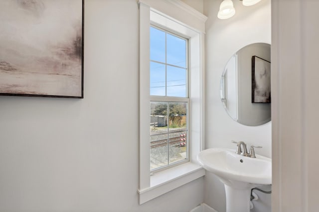 bathroom with a sink