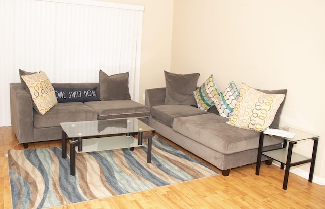 living room featuring wood finished floors