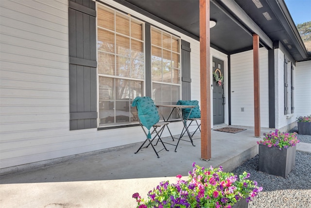 view of patio / terrace with a porch