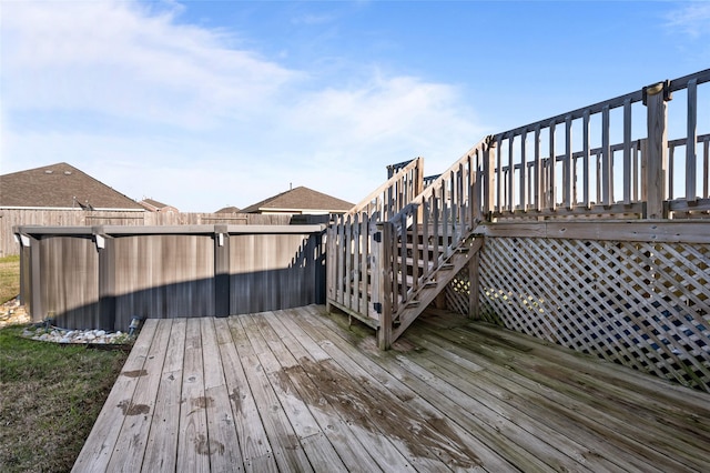 deck with fence