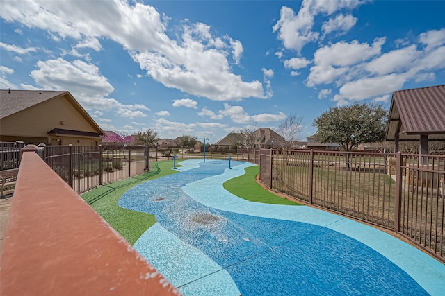 surrounding community featuring fence