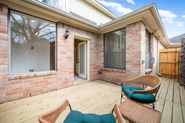 12215 Clearfork Dr, Houston, TX 77077 - wooden deck featuring fence