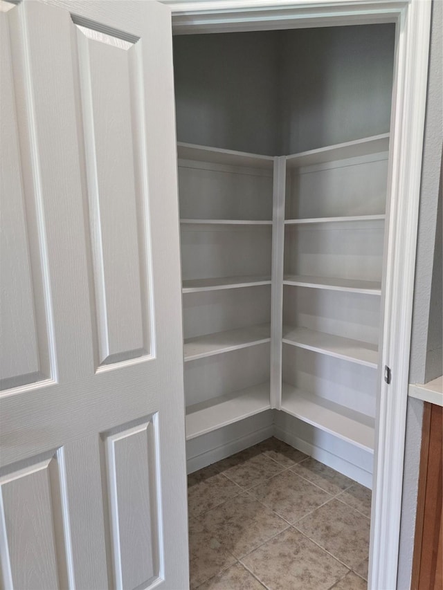 view of pantry