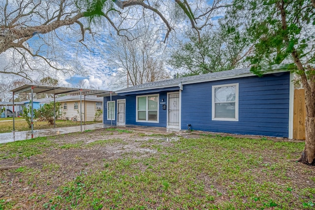 view of ranch-style home