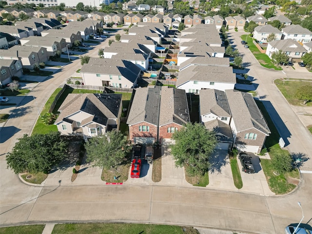 bird's eye view featuring a residential view