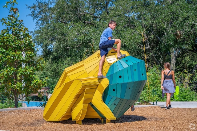 view of jungle gym