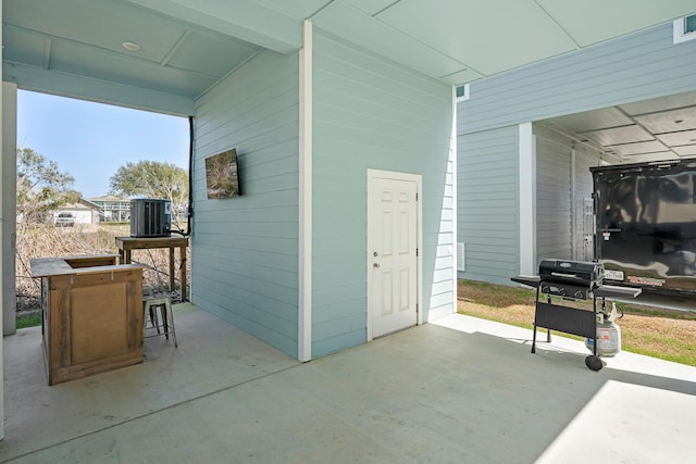 view of patio / terrace featuring grilling area