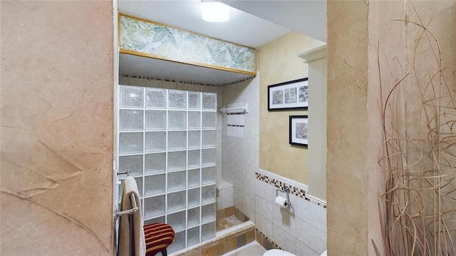 bathroom with walk in shower