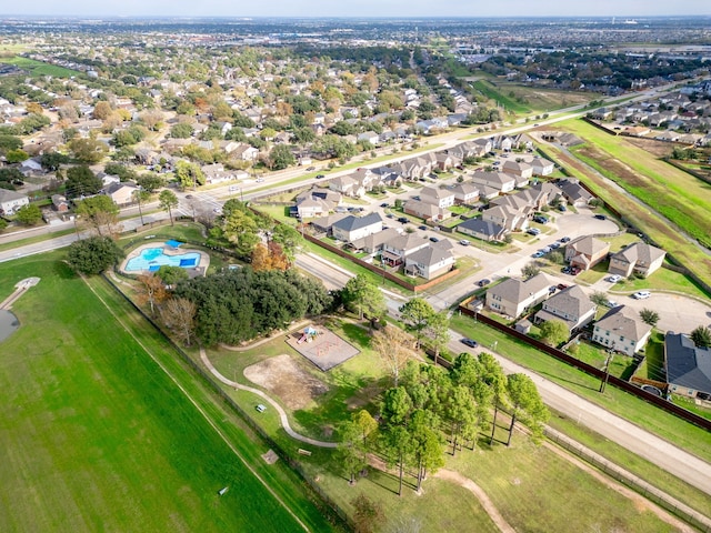 birds eye view of property featuring a residential view