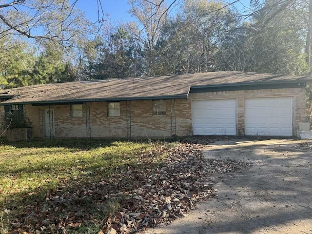 garage with driveway