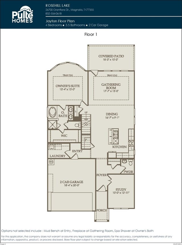 26711 Grandiflora Dr, Magnolia, TX 77355 - property floor plan