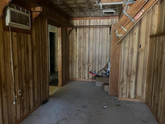 storage room with a wall unit AC