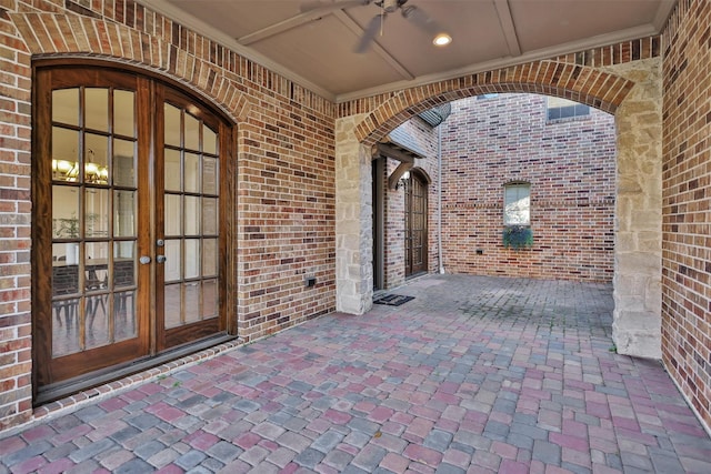 view of patio / terrace with french doors