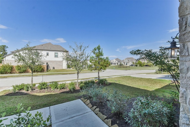 view of yard featuring a residential view