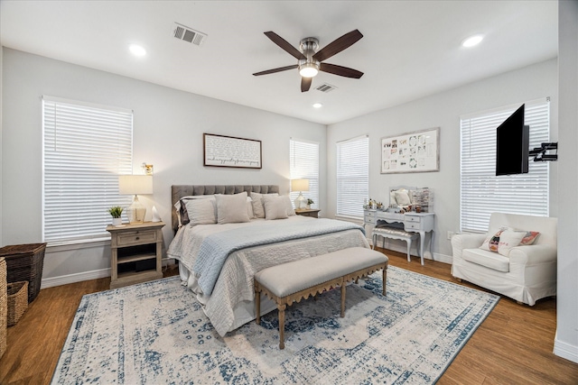 4113 Ella Blvd, Houston, TX 77018 - bedroom featuring wood finished floors, visible vents, and baseboards
