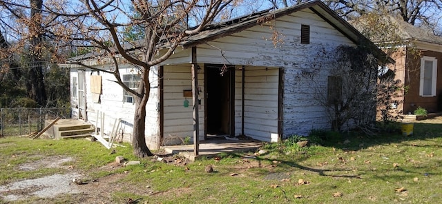 view of outdoor structure