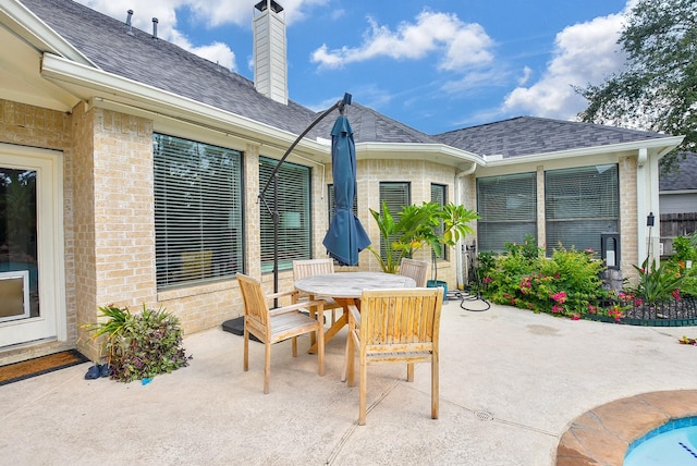 view of patio / terrace with outdoor dining area