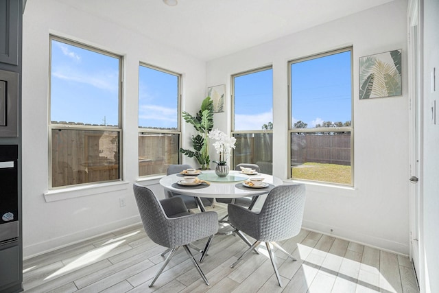 view of sunroom / solarium