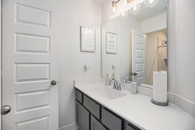 bathroom featuring vanity