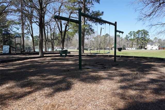 view of yard with playground community