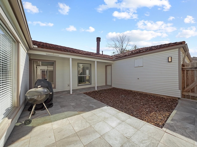 view of patio / terrace with fence