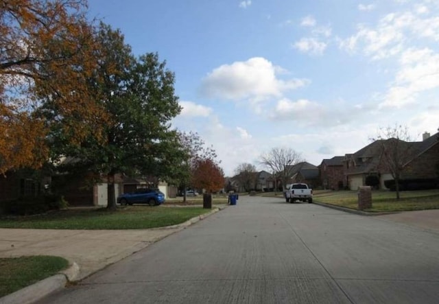 view of road with curbs