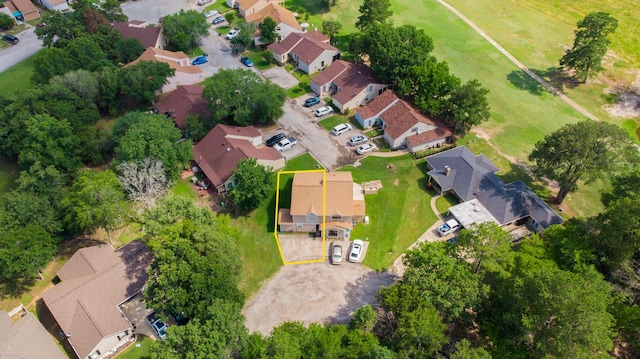 bird's eye view featuring a residential view