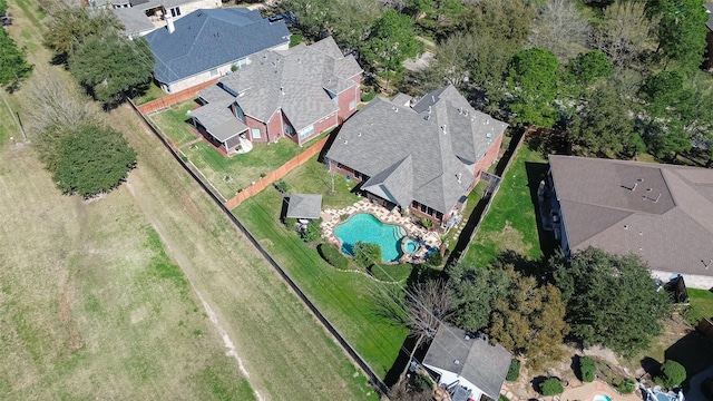 aerial view featuring a residential view