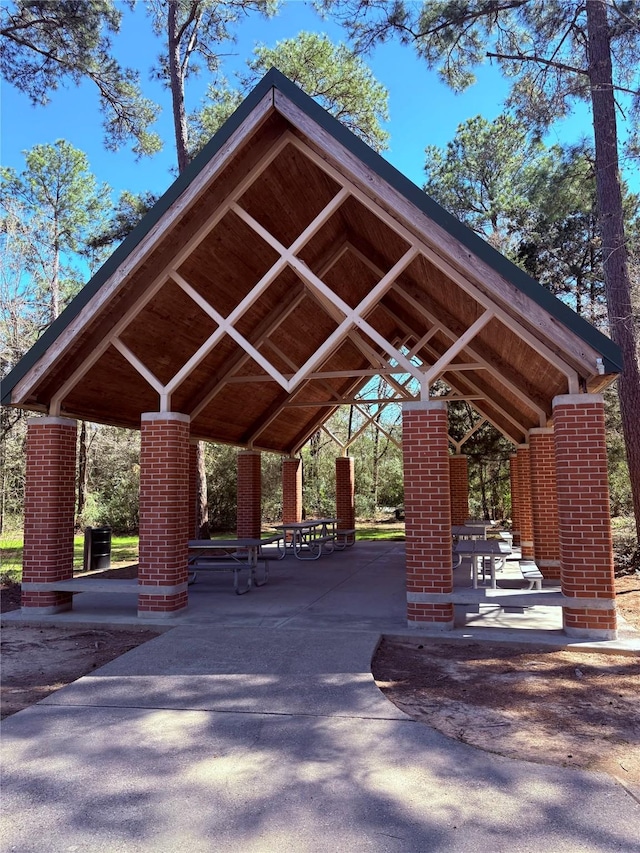 view of property's community featuring a gazebo