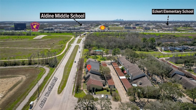 birds eye view of property