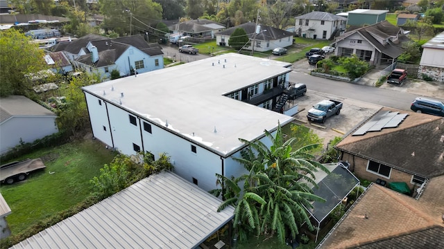 bird's eye view with a residential view