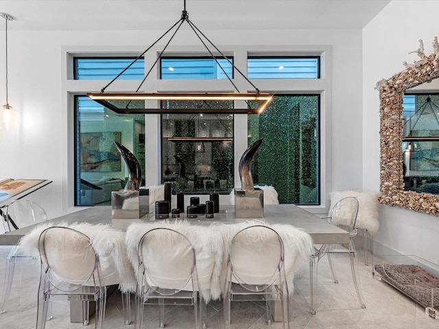 dining space featuring a healthy amount of sunlight