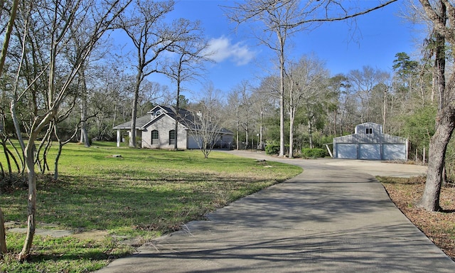 view of street with driveway