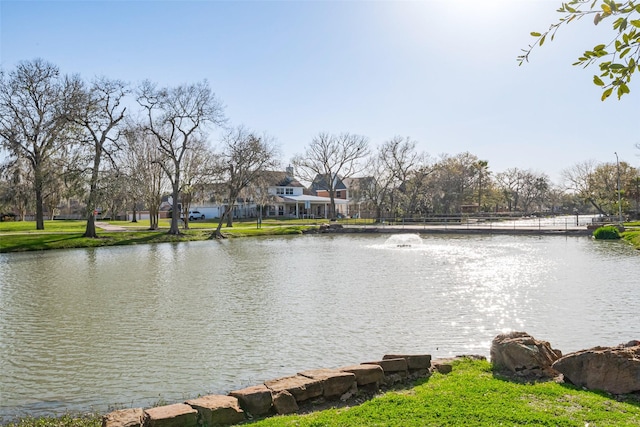 view of water feature