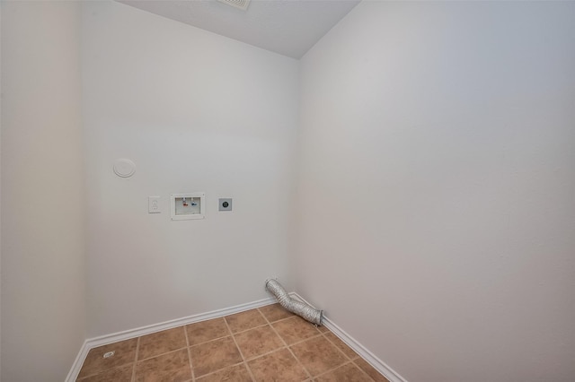 washroom with baseboards, laundry area, hookup for a washing machine, hookup for a gas dryer, and hookup for an electric dryer