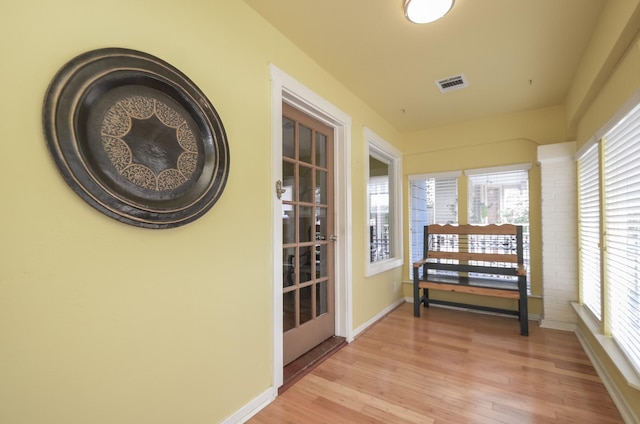 sunroom / solarium with visible vents