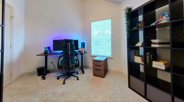 office featuring baseboards