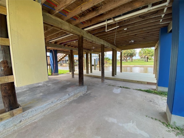 9 Flounder Cir, Freeport, TX 77541 - view of patio / terrace with a water view