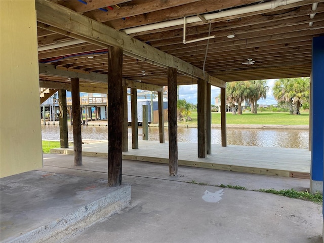 9 Flounder Cir, Freeport, TX 77541 - view of patio with a water view