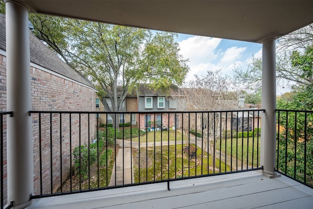 view of balcony